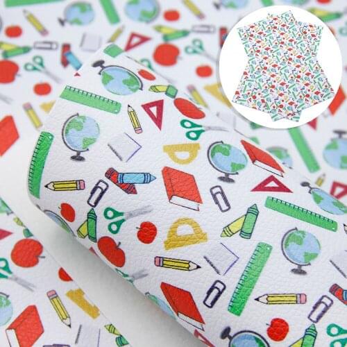 David accessories 20*33cm Back to School Fruit Summer Lychee Synthetic Leather DIY Hair Bow Handbags Phone Case,1Yc11249