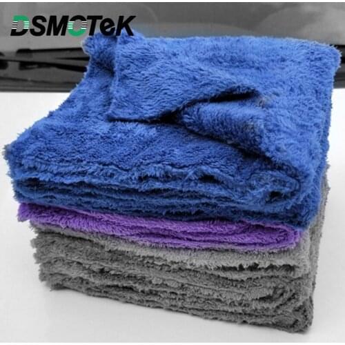 DSMOTEK 5pcs/Pack Car Towel 40*40cm Soft Detail Washing Cleaning Towel 350GSM Coral Fleece Cloth Drying Waxing Auto Glass Rag