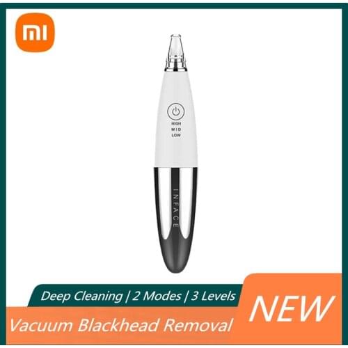 Xiaomi InFace Electric Blackhead Remover Vacuum Suction Dermabrasion Acne Pore Peeling Face Clean Facial Skin Care Beauty Tools