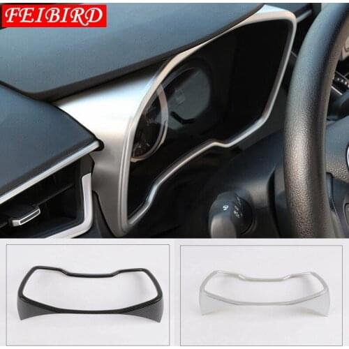 Dashboard Instrument Gauge Cover Trim ABS / Stainless steel Fit For Toyota Corolla 2019 2020 MATTE / CARBON FIBER