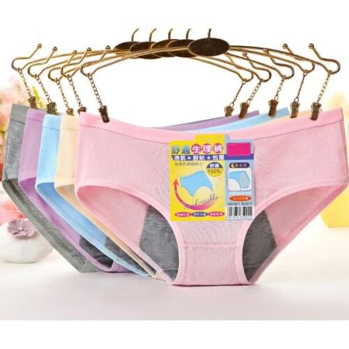 Women Menstrual Period Underwear Modal Cotton Panties Seamless Physiological Leakproof Briefs Size XL