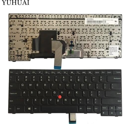 New US Laptop keyboard For Thinkpad Edge E450 E455 E450C W450 04X6101 04X6141 04X6181 Black keyboard