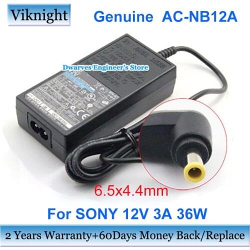 Genuine 12V 3A 36W AC Adapter Power Supply For SONY MPA-AC1 AC-12V1 AC-LX1B AC-NB12A AC-ES1230K
