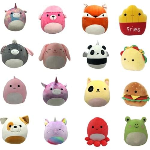20/30cm Squish Pillow Plush Toy Cute Panda Unicorn Dinosaur Stuffed Animals Plushie Doll Kawaii Room Decor Kids Gift
