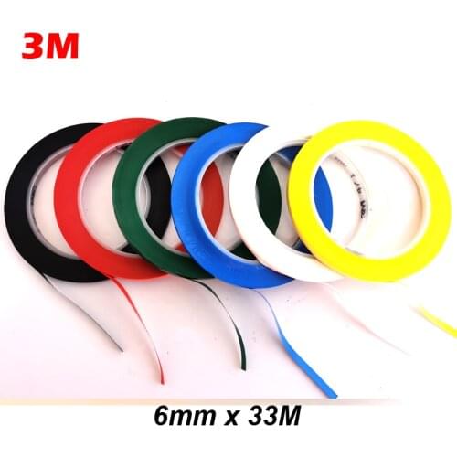 3M 471 Premium Perfomance Strong Vinyl Tape Length 33M Yellow Bundle Set for Decoration, Masking accept Customized 6mmx33M 1Roll