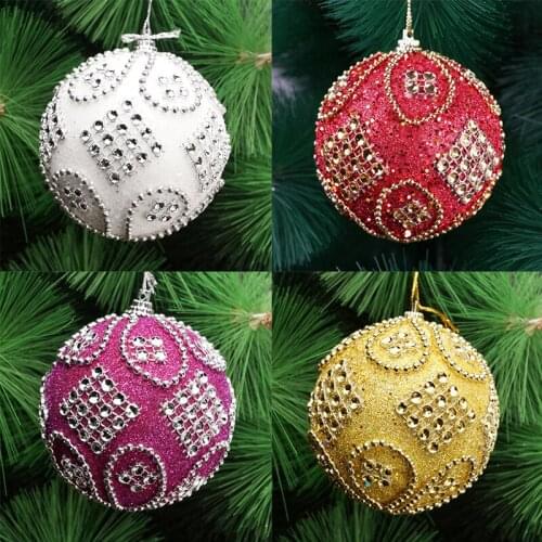 Christmas Balls Christmas Tree Ornaments Balls Xmas Decorations Hanging Tree Pendants New Year 2021 Gift Home Decor Supplies