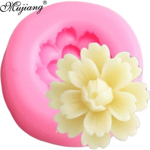 Cherry Blossom Sakura Chocolate Silicone Molds Wedding Cake Decorating Tool Cupcake Baking Fondant Mold Polymer Clay Candy Mould