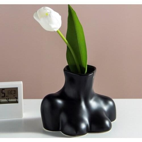 Nordic creative body vase bust ceramic living room flower arrangement art home decoration decorative vases ceramic