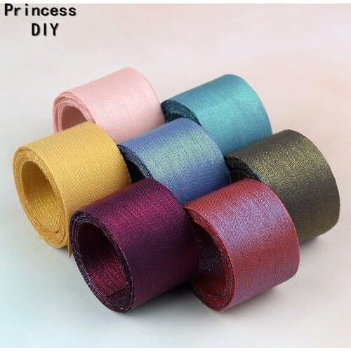 5M 10 25 40mm Solid Color Change Ribbon Reflective Discoloration Fabric Tape Trim DIY Hair Bow Tie Collar Hand Craft Material