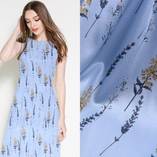 50x140cm natural mulberry silk stretch satin fabric cloth 19mm summer draped harem pants sewing spandex fabric for dress