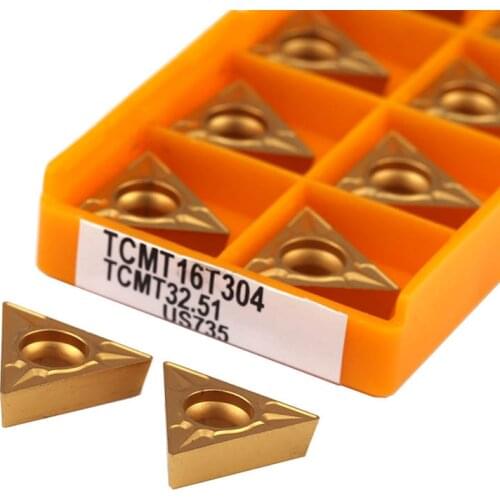 TCMT16T304 TCMT16T308 US735 UE6020 VP15TF CNC Machine Carbide alloy Blade Coating Lathe Tools Turning Inserts High Performance