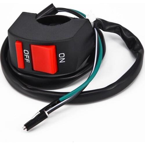 Universal 22mm Motorcycle Handlebar Switch ON/OFF Motorbike LED Fog Lamp Headlight Push Button Switches