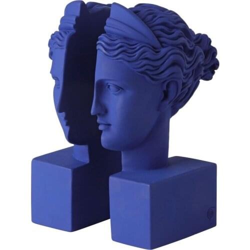 VINTAGE CREATIVE RESIN GREEK GODDESS BOOKEND STATUE HOME DECOR OFFICE CRAFTS STUDY ROOM DECORATION OBJECT VENUS LAYD BOOKEND