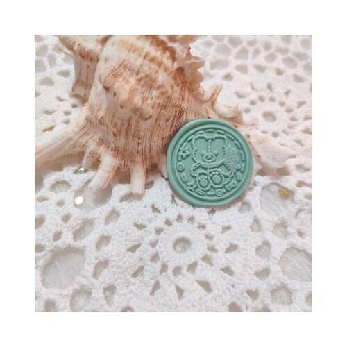 Wax Seal Stamp cute bear Copper Head Vintage Envelope Sealing Hobby Tools DIY Sealing Wax Decoration Craft Kits