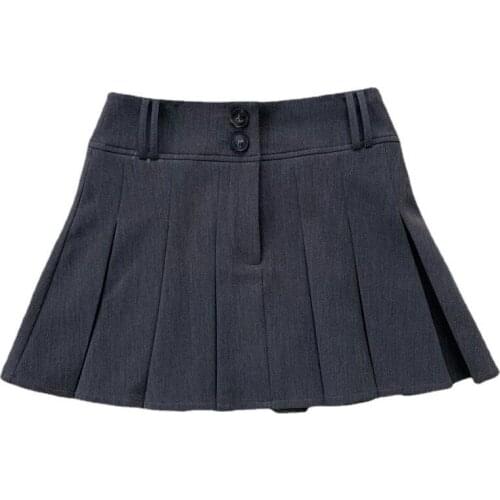 MyErato Korean Pleated High Waist Skirt Women JK Uniform Skirt E-Girl Sweet Casual Streetwear