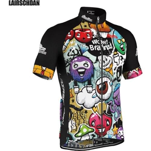 LairschDan 2021 Funny Men Cycling Jersey Short Sleeve Cycle Wear Tops Bicycle Racing Sportwear Mtb Clothes Camisa Bike Masculino