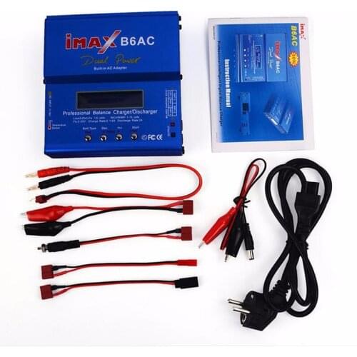 80W IMAX B6AC RC Balance Lipo Battery Charger B6 AC Nimh Nicd lithium Battery charger + EU/US/UK/AU power plug free shipping