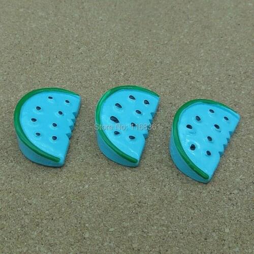 1pcs/lot resin flat back blue watermelon cake 25mm Cabochons Hair Bow Center Card Frame Making Craft DIY B012-4