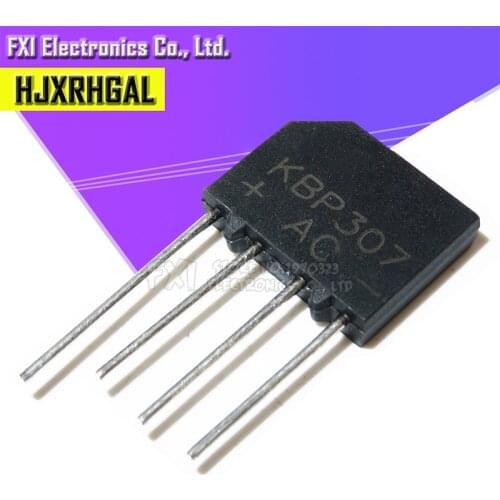 100PCS KBP307 KBP 307 ZIP 3A 700V Flat bridge bridge rectifier