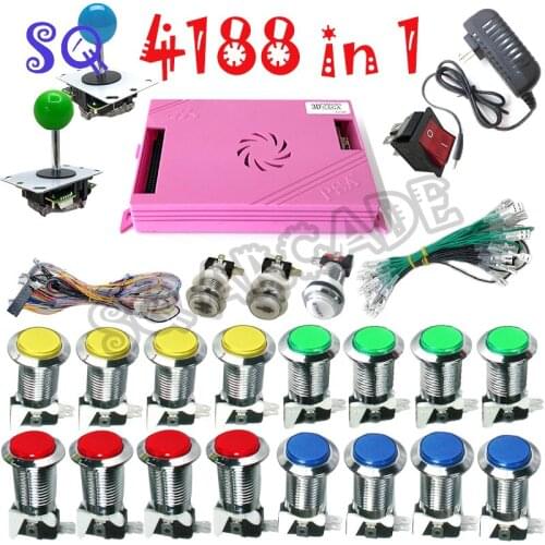 DIY 4188 in 1 kit with wifi version Non-WiFi version led button 5 P joystickpower supply for Pandora 3D SAGA