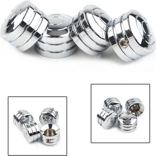 4 pcs Chrome Motorcycle Head Bolt Covers For Harley Sportster XL 883 1200 1986-2017 & Twin Cam 1999-2017 CNC Aluminum