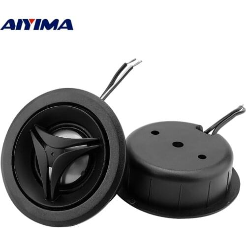 AIYIMA 2Pcs Car Tweeter Audio Speaker Driver 4 Ohm 20W Loudspeaker Titanium Film Treble Sound Speaker Horn DIY Car Modification