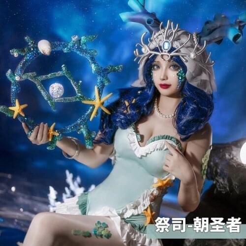 Anime! Identity V Fiona Gilman Pilgrim Lovely Swimsuit Jumpsuits Uniform Cosplay Costume Summer Party Role Play Suit Wigs Women