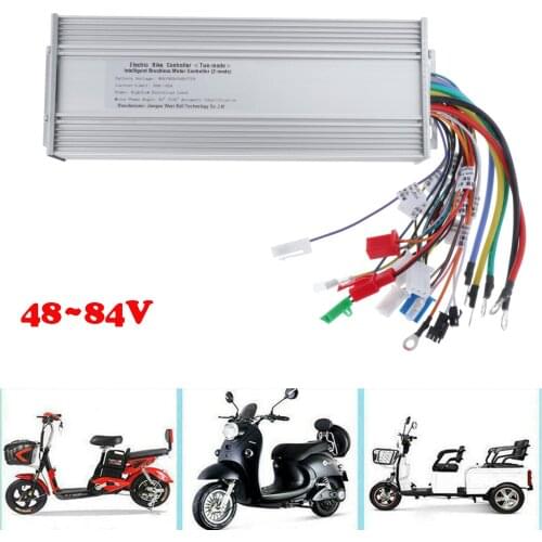 48V 72V Brushless Motor with 18 Mosfets E-Bike, Electric Scooter Bicycle, Skateboard Convert Central Operation Controller