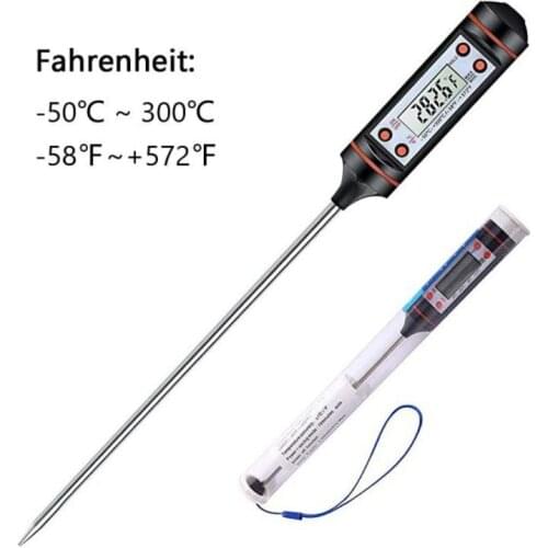 Kitchen Digital BBQ Food Thermometer Meat Cake Candy Fry Grill Dinning Household Cooking Thermometer Gauge Oven Thermometer Tool
