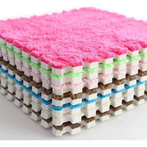 DIY Living Room Floor Mat Bedroom Baby Climbing Mat Kids Soft Carpet Solid Color Non Slip Patchwork Puzzle