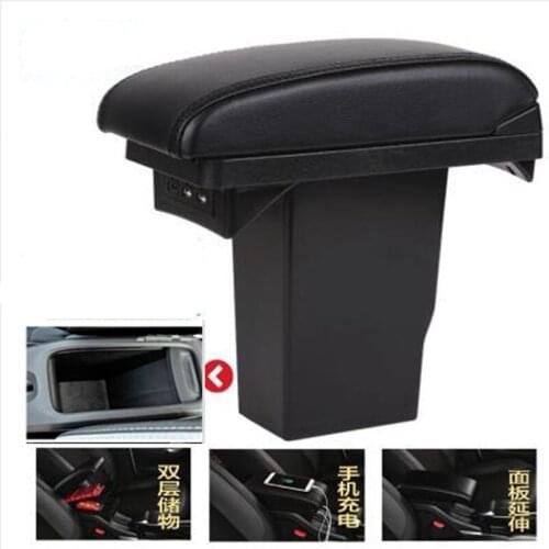 For peugeot 2008 armrest box Central Storage Box modification accessoriesdedicated 2012 2013 2014 2015 2016 2017 2018 2019