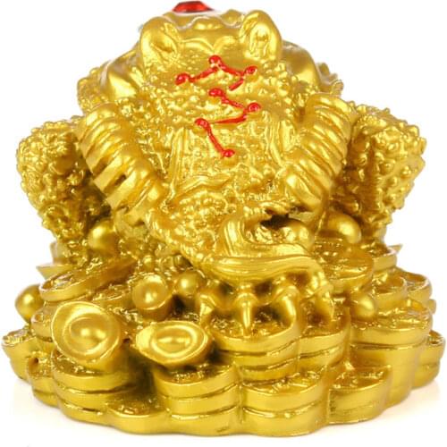 Feng Shui Money Frog Coin Toad Lucky Money Wealth Home Office Car Decor Gift