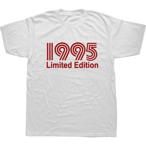 1995 Limited Edition Funny Graphic T-Shirt Mens Summer Style Fashion Short Sleeves Oversized Streetwear T Shirts