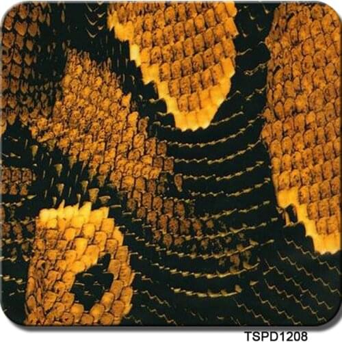 Free shipping 0.5mX2m snake skin hidrografik film TSPD1208 water transfer wtp for car