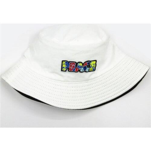 2021 Color Letter Embroidery Cotton Bucket Hat Fisherman Hat Outdoor Travel Hat Sun Cap Hats for Men and Women 046