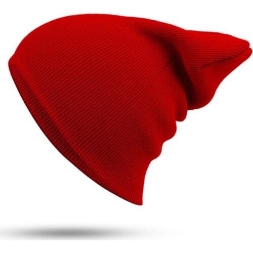 Cotton Winter Hats Outdoor Female Skullies Beanies Unisex Casual Solid Color Knitted Hedging Cap for Adult Hip Hop DIY Headgear