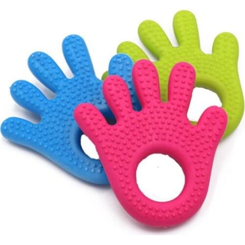 Pet Dog Toy Interactive Rubber Dog Cat Puppy Chew Toys Palm Shape Teeth Chew Toys Tooth Cleaning Dog Toys