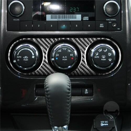 Air Conditioner Control Button Knob Cover Trim Sticker for Dodge challenger 2008-2014 Interior Decoration Car Accessories LHD