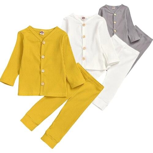 Baby Boy Girl Clothes set Sweatshirt T-shirt Pants Legging Ouftit for Newborn Long Sleeve Solid Infant Toddler Clothing Sets