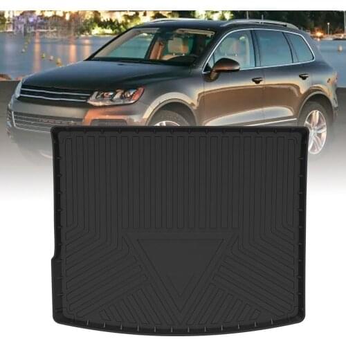 TPE Trunk Mat For Volkswagen Touareg 2011 2012-2018 Car Waterproof Non-Slip Custom Rubber 3D Cargo Liner Accessories