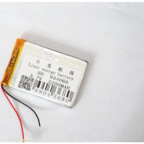 Liter energy battery 934060 3.7V 2200mAh 904060 Lithium Polymer Li-Po li ion Rechargeable Battery For Mp3 MP4