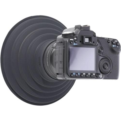 Matte hood Micro SLR camera lens hood Splash-resistant glass reflective silicone lens hood