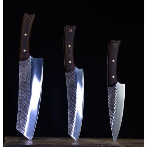 Longquan ghost hand writer with kitchen kitchen knife set cooking knife handforged slaughtering knife fish special knife