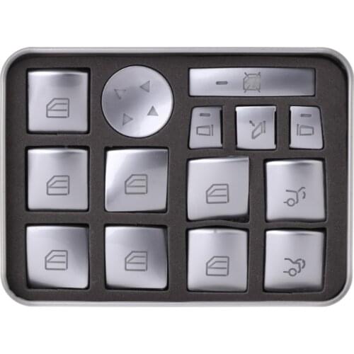 Car Window Glass Lift Button Sticker For Mercedes Benz A B C E GLA CLA GLK GL ML GLE Class