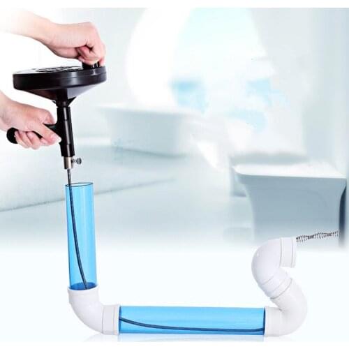 Drain Cleaners, 5M Household Hand-operated Drain Auger Pipe Blockage Dredge Pipe Tool Toilet Sewer Drain Snake Clog Remover