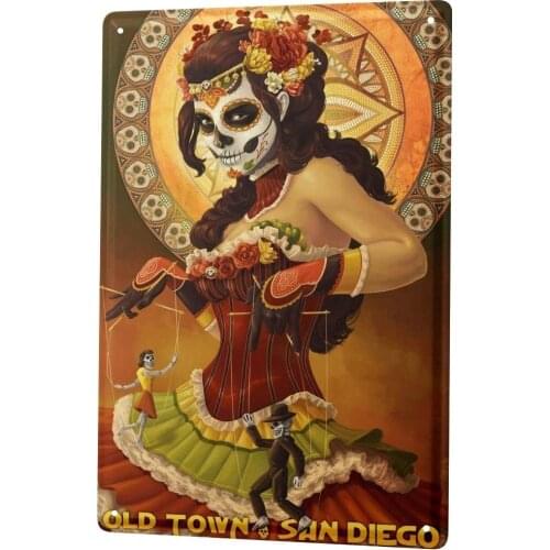SINCE 2004 Tin Sign Metal Plate Decorative Sign Home Decor Plaques Retro Art Metropole San Diego USA
