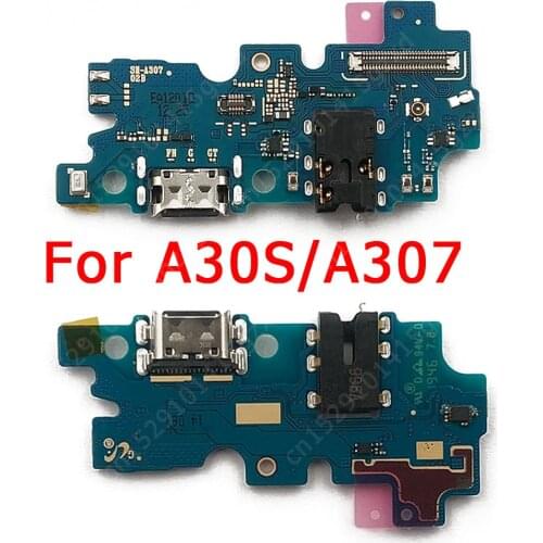 Original USB Charge Board for Samsung Galaxy A30S A307 Charging Port PCB Dock Connector Flex Cable Replacement Spare Parts