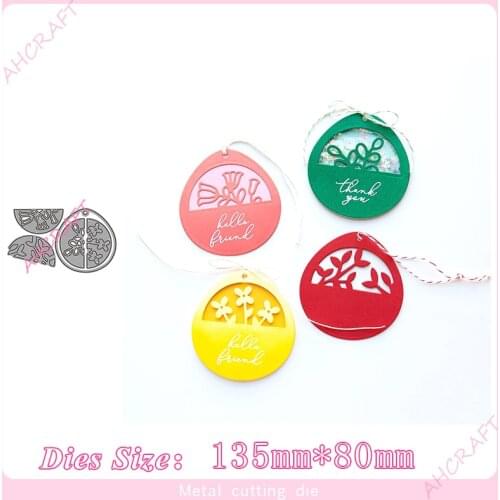 Oval filled label frame Metal Cutting Dies for diy Scrapbooking Photo Album Decorative Embossing PaperCard Crafts Die 2020