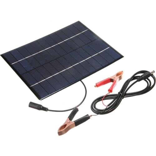 5.5W 12V Portable Solar Panel Power Module Battery Cell Phone Charger Home Solar Power Panel