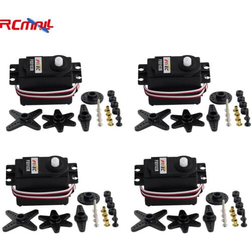 4Pcs Feetech FS5103R 3kg.cm 360 Degree Continuous Rotation RC Servo Motor Analog for Robot Smart Car Boat FZ3413